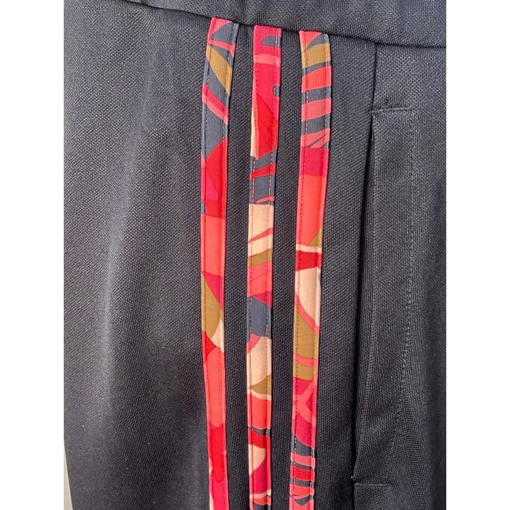 Adidas Black Side Triple Striped Zip Bottom Track/Warm-Up Pants - Picture 4 of 12